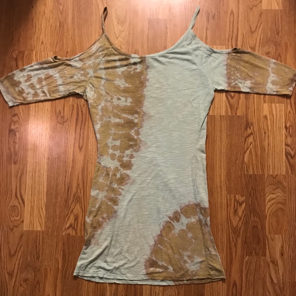 Off the Shoulder Tie-Dye Dress